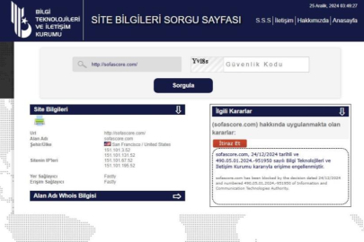 Spor İçerik platformu Sofascore’a erişim engeli