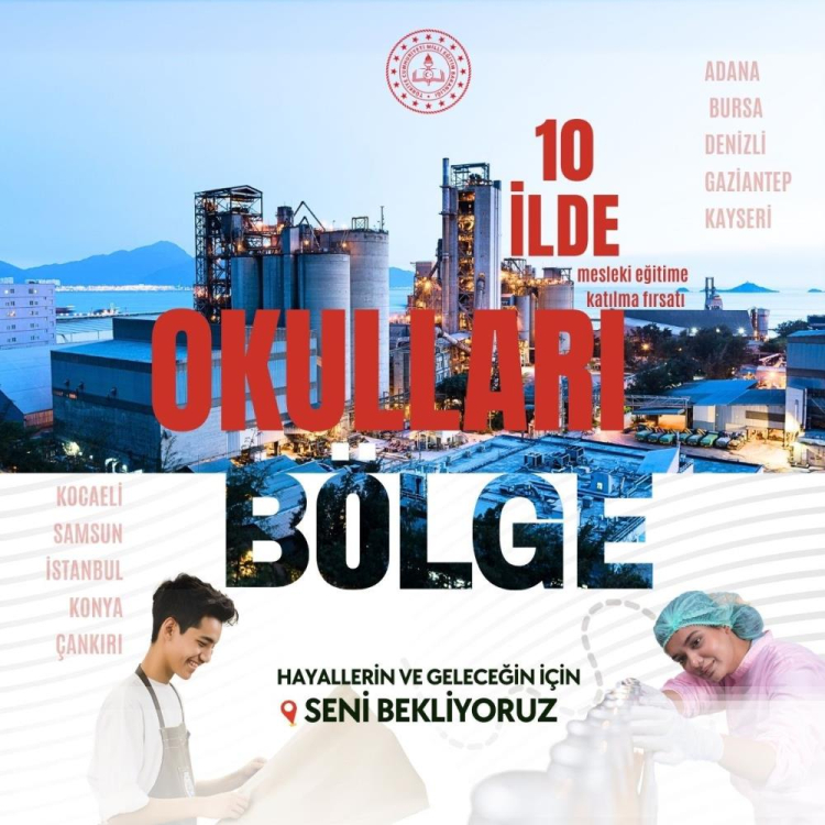 Mesleki eğitimde yeni dönem 10 ilde 11 lise bölge okulu oldu 2