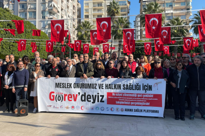 Aile Hekimliği Yönetmeliği'ne karşı sağlık çalışanları Adana’da sesini yükseltiyor